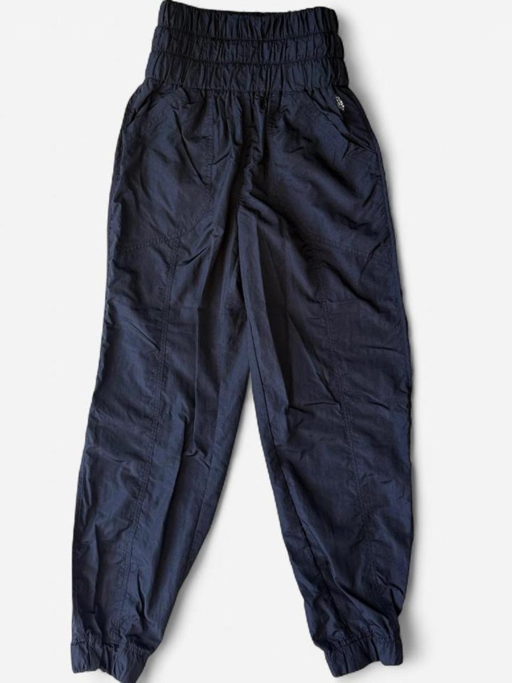 Free People Black High-Waisted Way Home Jogger Pants